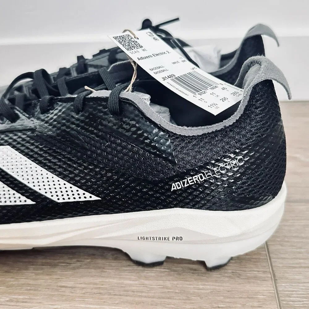 Adidas Adizero Electric 2. Men's Baseball Cleats JI1489 Size 11.5 Black Pro